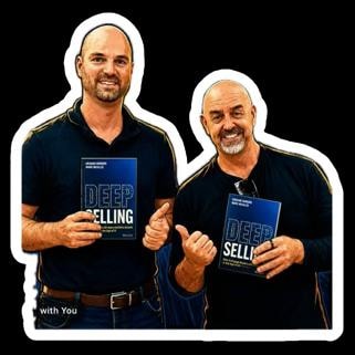 Deep Selling authors holding the book